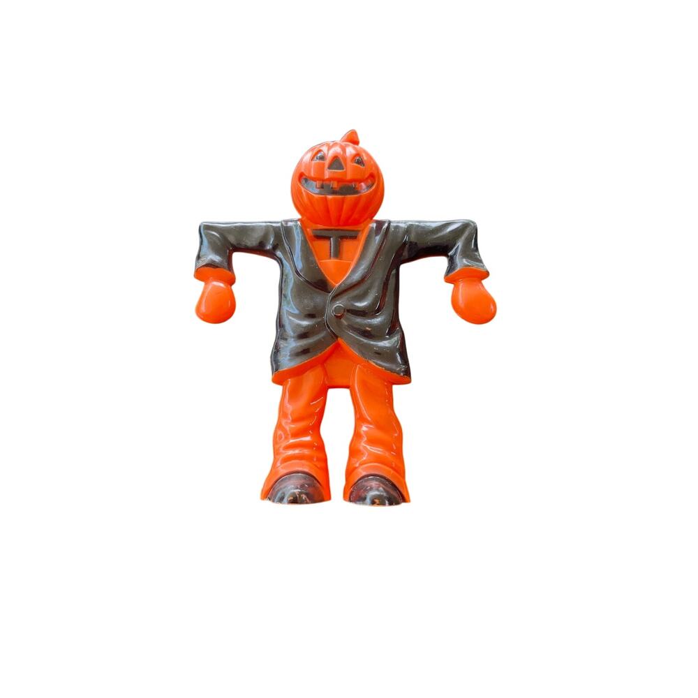 Vintage Halloween Rosen Rosbro candy container jumpin jacks scarecrow 5”